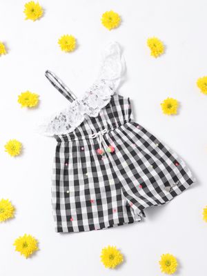 Nautinati Boys Checked Hooded Pure Cotton Open Front Jacket main image 1