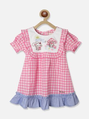 Nautinati Girls Floral Print Puff Sleeve Fit and Flare Top main image 0