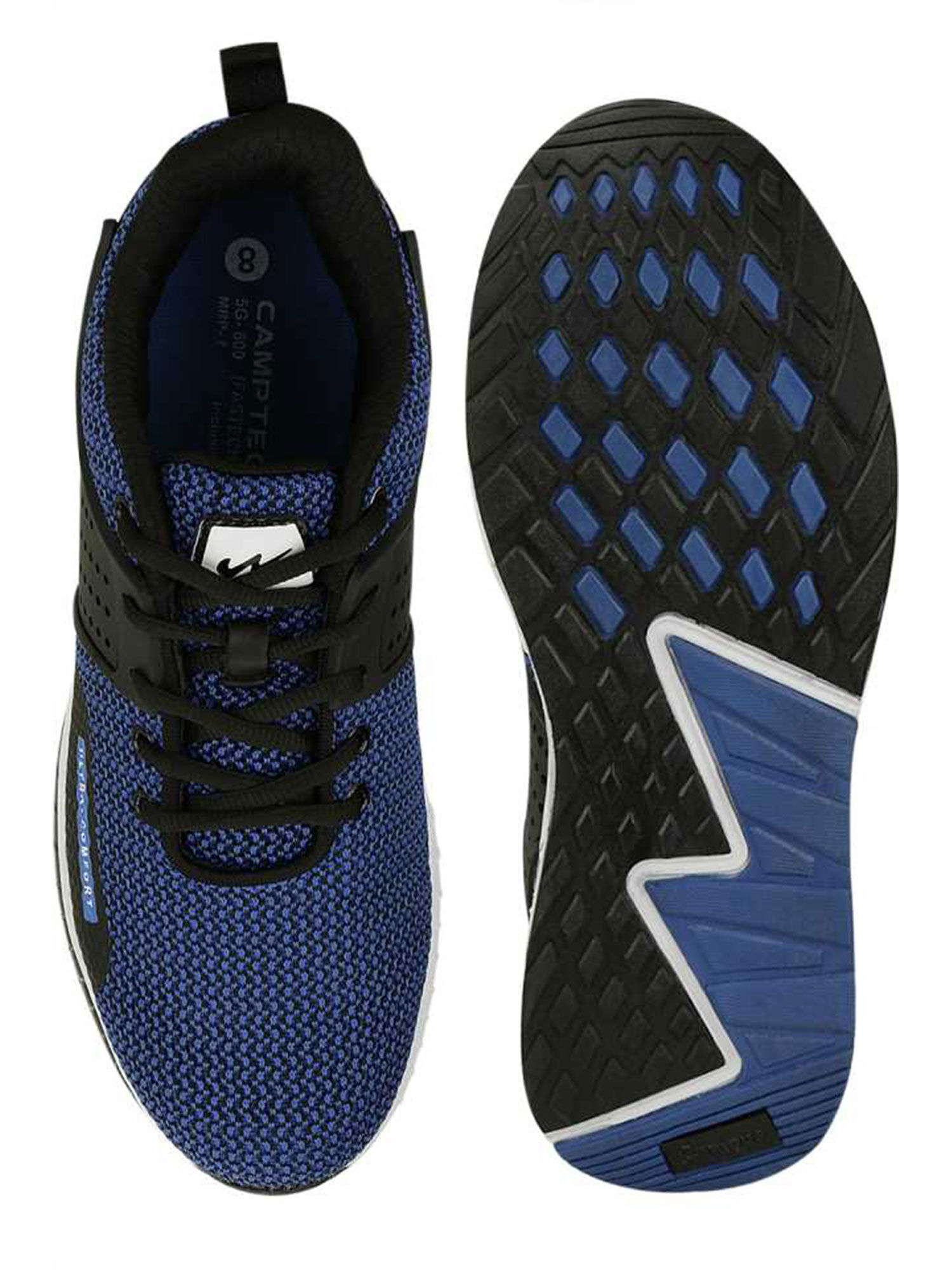 Buy Campus Fastech Black Running Shoes 