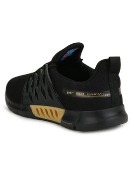 Campus Belgium Plus Black Running Shoes 