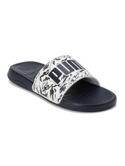 Puma - Logo Pop Unisex Blue Sliders