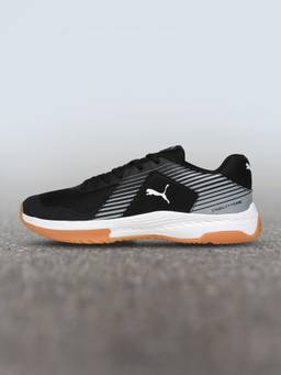 Puma - Unisex Black Badminton Smash Sprint Badminton Sports Shoes