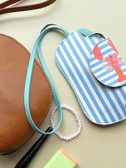 TANN TRIM - Blue Synthetic Bags Charms