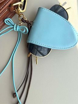 TANN TRIM - Blue Leather Bags Charms