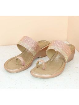 Inc.5 - Mid Heel Fashion Bronze Sandals
