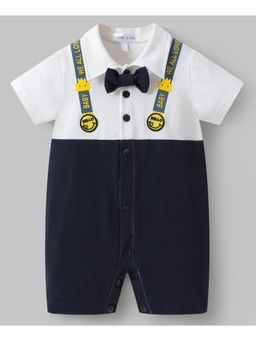 Mark & Mia - White Printed Regular Bodysuit