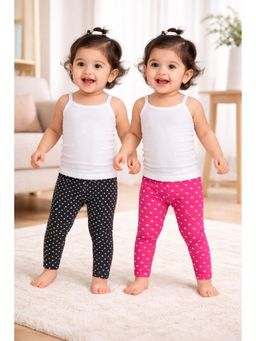 Bodycare - Multi-Color Polka Dots Regular Leggings