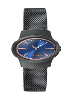 Fastrack - Blue Stainless Steel Watch -6004QM01