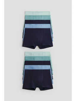 H&M - Boys Blue 10-Pack Cotton Trunks