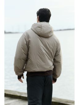 H&M - Men Beige Windproof & water-repellent padded jacket