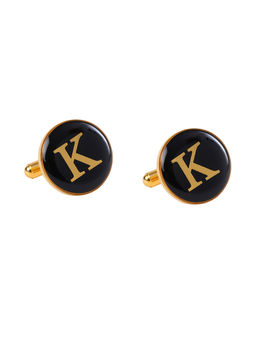 Tossido - Black Alphabet Cufflink