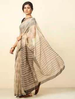 Fabindia - Cotton Silk Bagru Print Sari