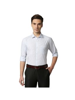 Park Avenue - Medium Blue Striped Formal Shirt