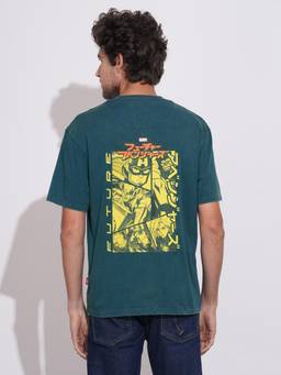 Being Human - Men Teal Graphic Printed Crew Neck T-shirt