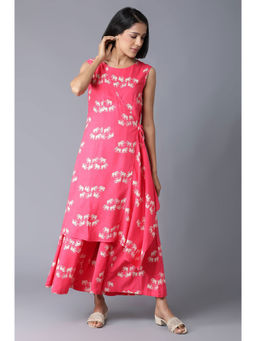 W - Pink Floral Jumpsuit