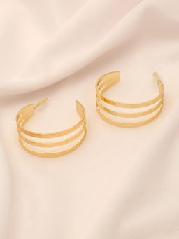 Stol'N - Women Gold Statement Alloy 1 Pair Of Earrings
