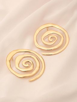 Stol'N - Women Gold Statement Alloy 1 Pair Of Earrings