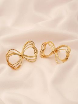 Stol'N - Women Gold Statement Alloy 1 Pair Of Earrings