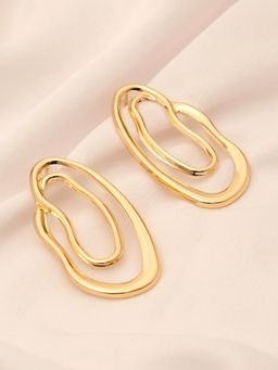 Stol'N - Women Gold Statement Alloy 1 Pair Of Earrings