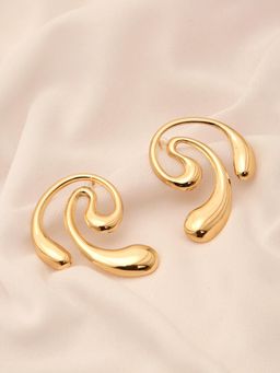 Stol'N - Women Gold Statement Alloy 1 Pair Of Earrings