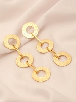 Stol'N - Women Gold Statement Alloy 1 Pair Of Earrings