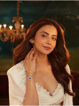 Accessher - Women Blue Stones Alloy Bracelet