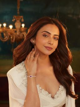 Accessher - Women Pink Stones Alloy Bracelet