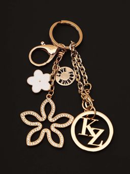 Kazo - White Snowdrop Rhinestone Bag Charm