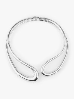 Kazo - Silver Veyno Bold Choker Necklace