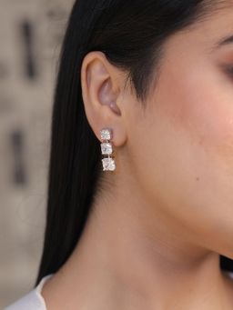 Kraft Smiths - Zirconia Layered Earrings