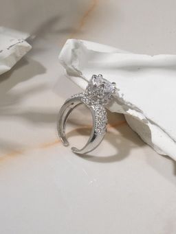 Niska - Women White Stones Alloy Ring