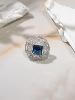 Niska - Women Blue Stones Alloy Ring