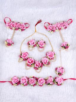 VIRAASI - Women Pink Contemporary Plastic Jewelry Set