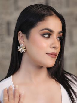 Kraft Smiths - Neene Stainless Steel Modern Earrings