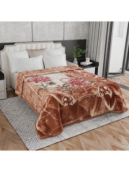 Signature - Double Bed Heavy Winter Blanket - Brown