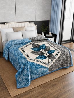 Signature - Double Bed All Weather Blanket - Blue