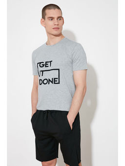 Trendyol - Man Grey T-Shirt