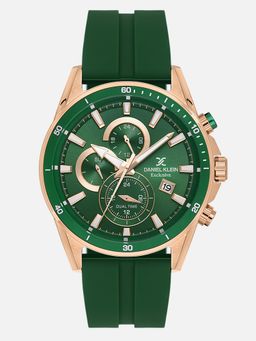 Daniel Klein - Womens Chronograph Green Dial Watch - DK.1.14246-6 (M)