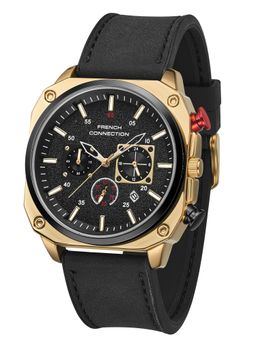 French Connection - Chronexis Mens Black Multi-Function Chronograph Analog Watch - FCB19GBL (M)