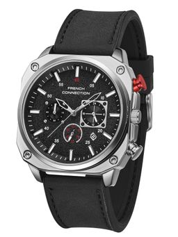 French Connection - Chronexis Mens Black Multi-Function Chronograph Analog Watch - FCB19SBL (M)