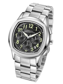 French Connection - Megachron Mens Chronograph Premium Black Dial Watch - FCD5SM (M)