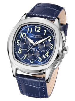 French Connection - Megachron Mens Blue Round Dial Chronograph Watch - FCD5UL (M)