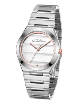 French Connection - Aweline Womens Stainless Steel Strap Silver Dial Watch - FCM09SM (M)