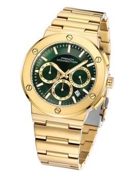 French Connection - Mens Metro Bolt Green 627C Round Dial Chronograph Watch - FCO11NGM (M)
