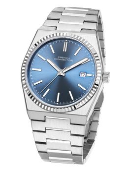 French Connection - Mens Vesper Blue 289C Round Dial Dated Watch - FCO8USM (M)
