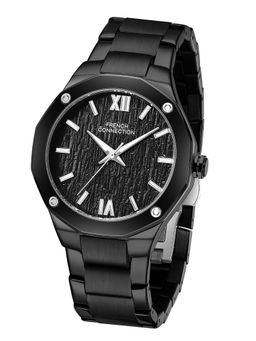 French Connection - Mens Roman Imperial Black Round Dial 3 Hands Watch - FCU15BBM (M)