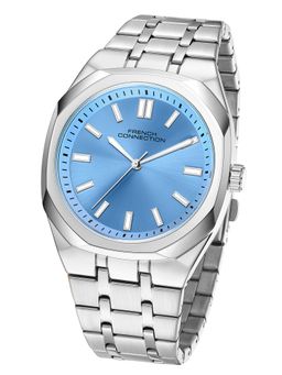 French Connection - Mens Lumiere Blue Sunray Round DialQUARTZ Watch - FCU16USM (M)