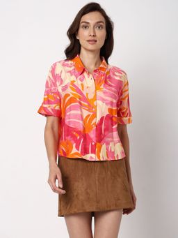 VERO MODA - Pink Printed Shirt