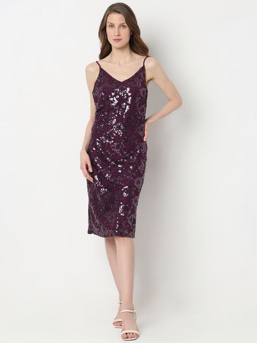 dark purple shift dress Pretty Purple Dress - Shift Dress - Long Sleeve Dress - $42.00
