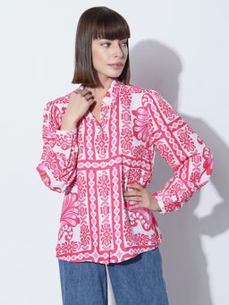VERO MODA - Pink Printed Shirt